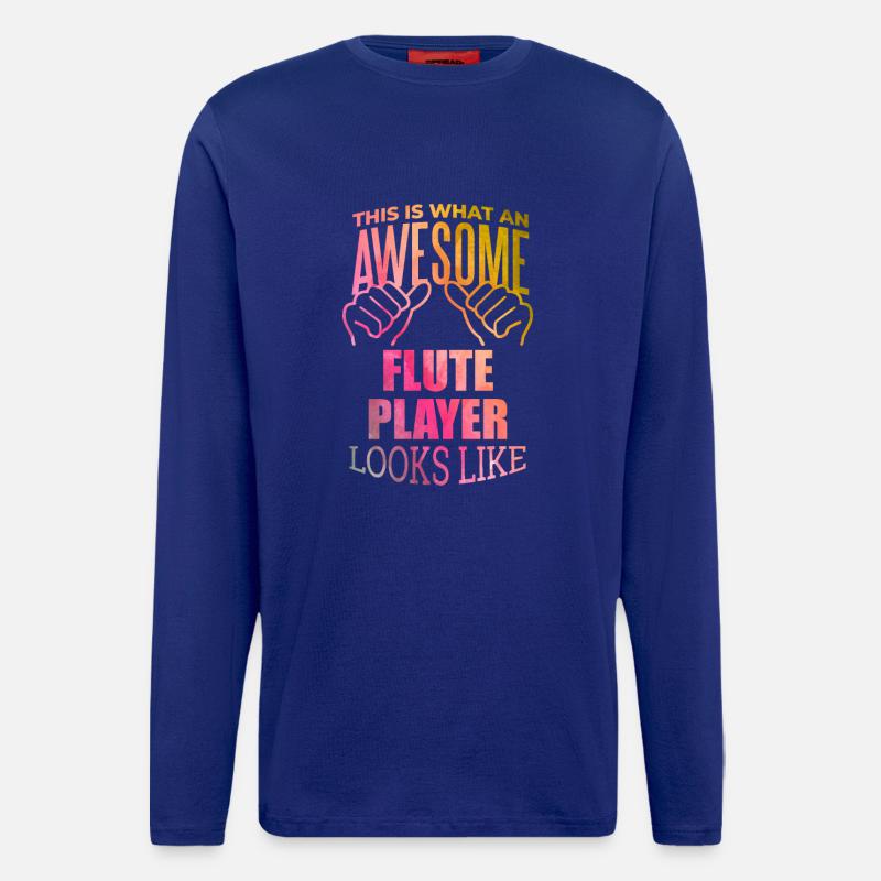 Flöte - Langarmshirt - made by SPREAD  - Iconic Blue
