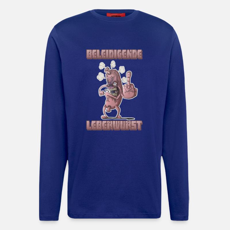 Beleidigende Leberwurst - Langarmshirt - made by SPREAD  - Iconic Blue