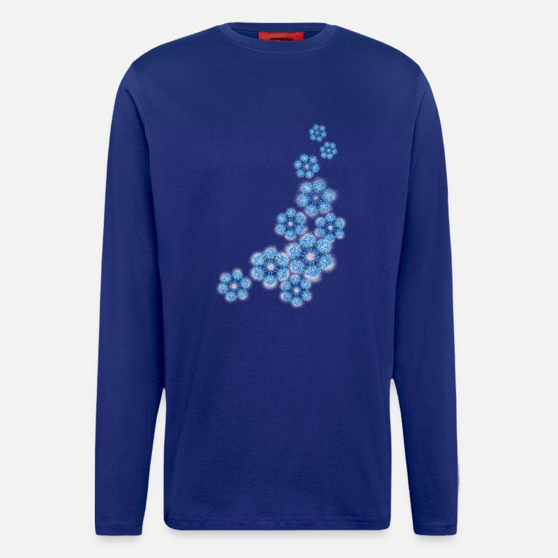 Schneeflocken - Langarmshirt - made by SPREAD  - Iconic Blue