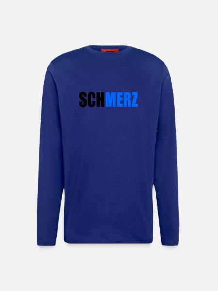 Schmerz no merz - Langarmshirt - made by SPREAD - Iconic Blue