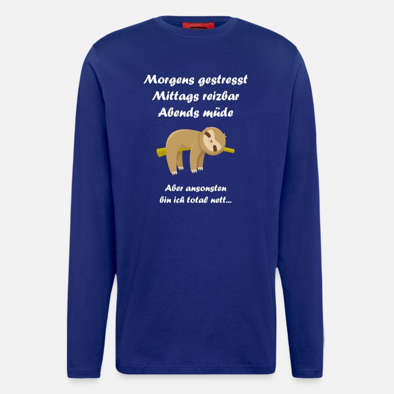 Faultier2 - Langarmshirt - made by SPREAD  - Iconic Blue