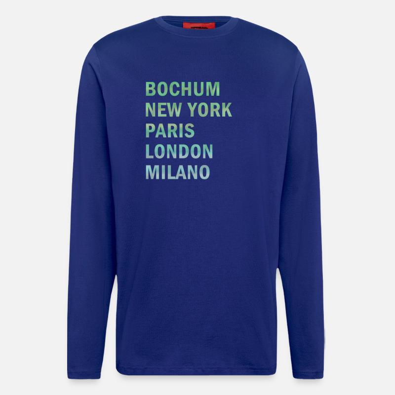 Metropole Bochum - Langarmshirt - made by SPREAD  - Iconic Blue