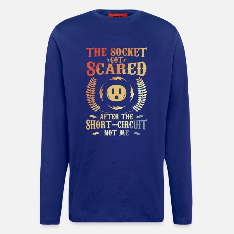 Elektronikerwitz - Langarmshirt - made by SPREAD  - Iconic Blue