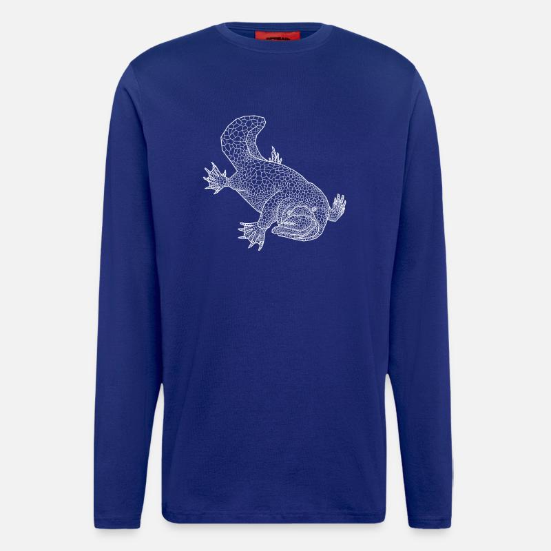 Schnabeltier white - Longsleeve - made by SPREAD  - Iconic Blue