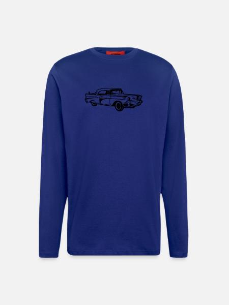 Chevy Bel Air / Oldtimer 01_black - Longsleeve - made by SPREAD - Iconic Blue
