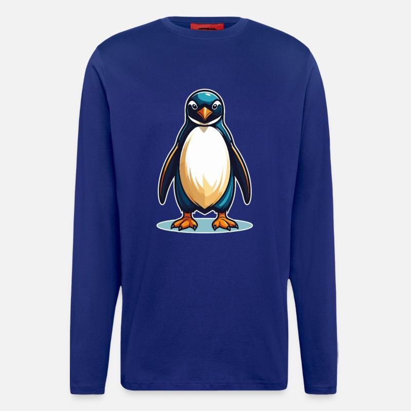 Cooler Pinguin – Süß, frech und sympathisch - Langarmshirt - made by SPREAD  - Iconic Blue