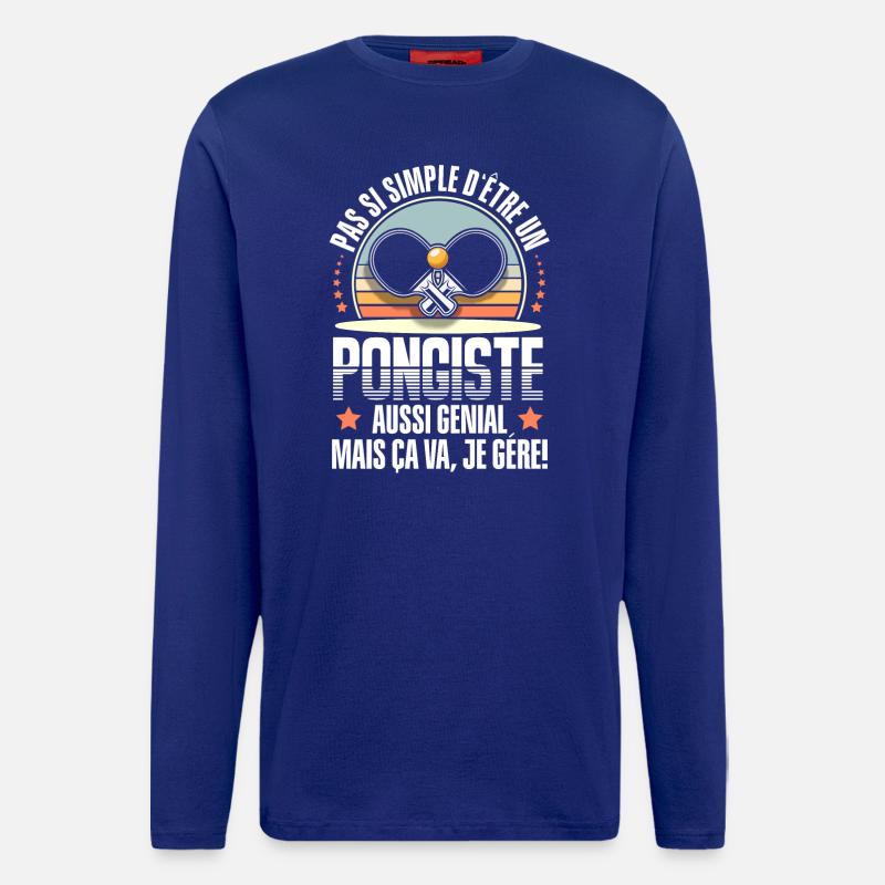 Table tennis - Longsleeve - made by SPREAD - Iconic Blue