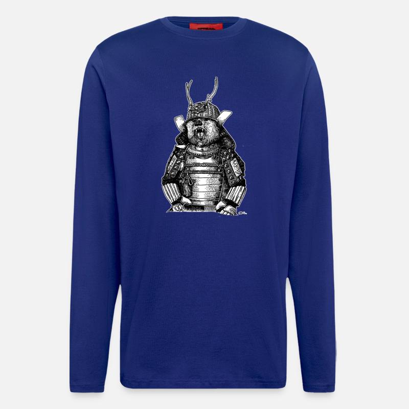 SAMURAI BÄREN - Langarmshirt - made by SPREAD  - Iconic Blue