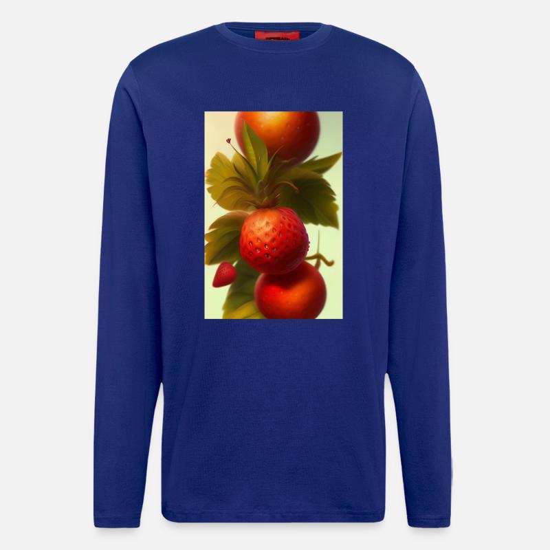 Erdbeere - Langarmshirt - made by SPREAD  - Iconic Blue