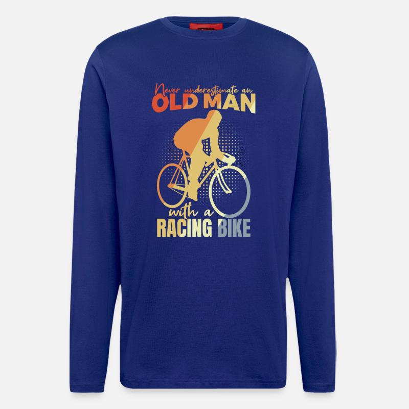 Fahrrad Opa - Langarmshirt - made by SPREAD  - Iconic Blue