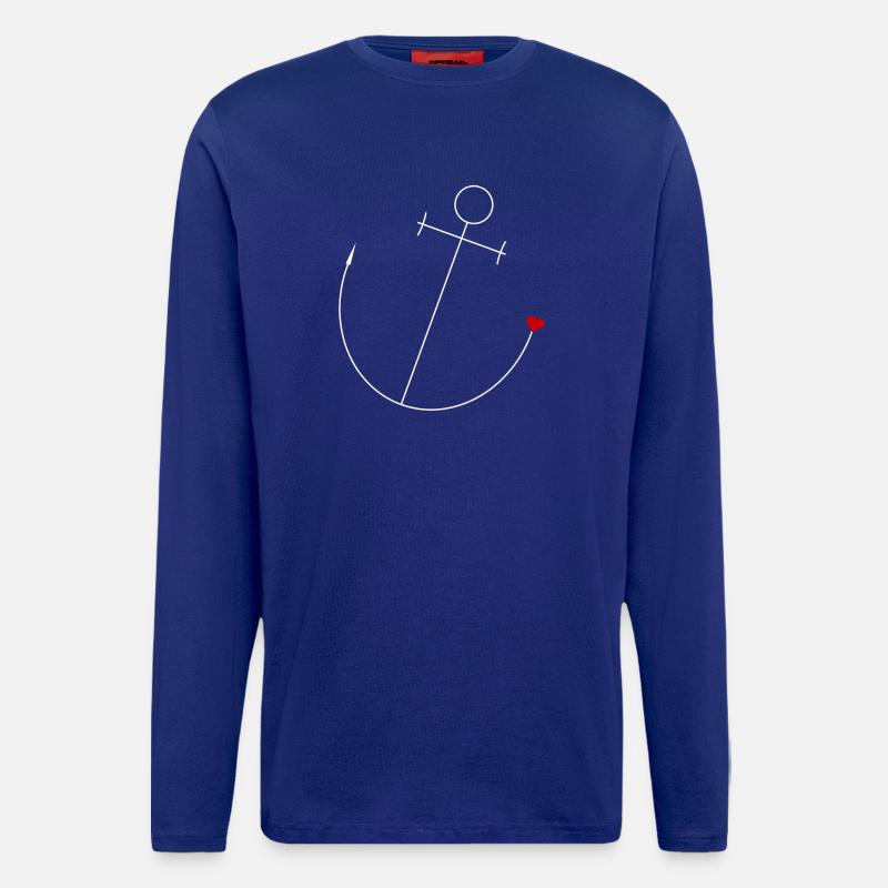 Anchor with heart - Longsleeve - made by SPREAD  - Iconic Blue