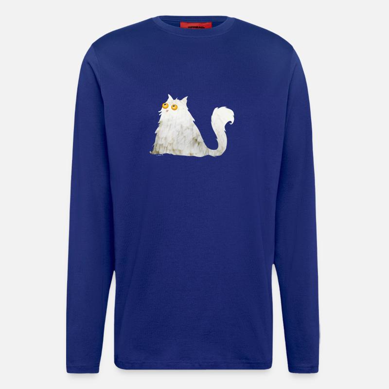mollige Katze - Langarmshirt - made by SPREAD - Iconic Blue