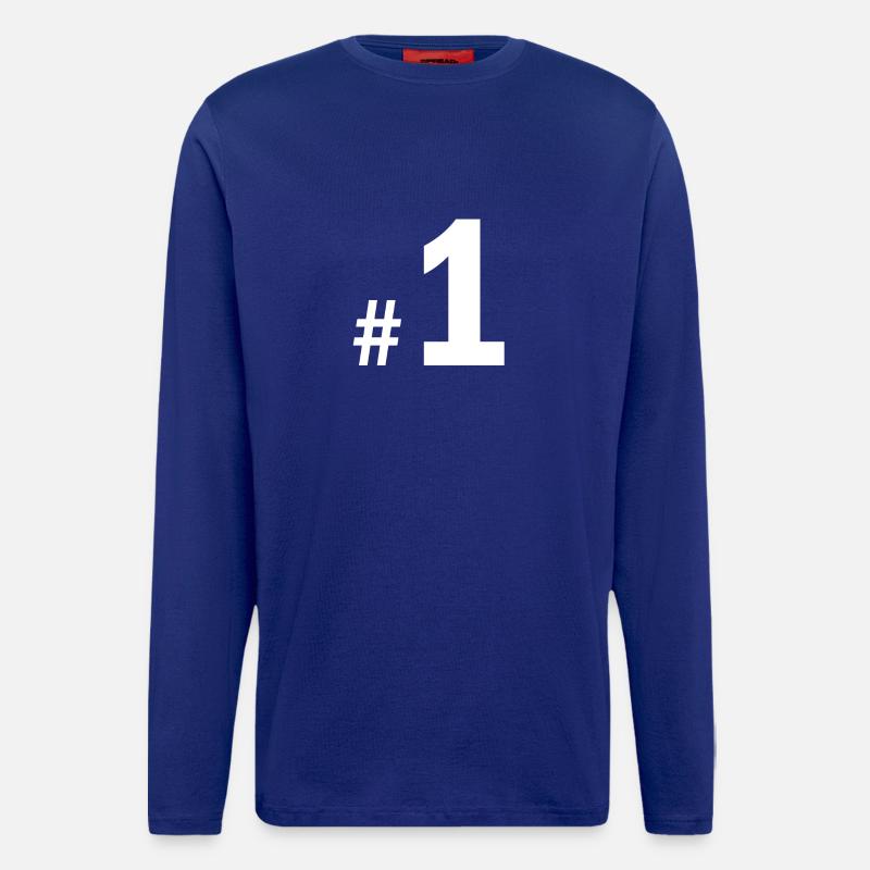 Number One - Langarmshirt - made by SPREAD  - Iconic Blue