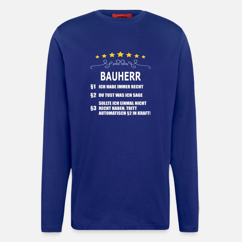 BAUHERR - Langarmshirt - made by SPREAD  - Iconic Blue