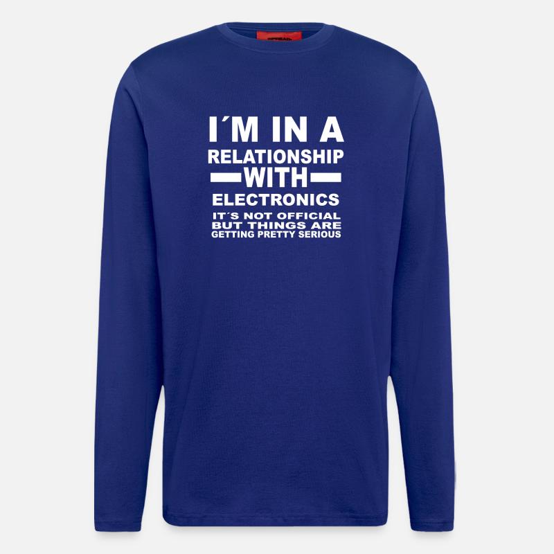 relationship with ELECTRONICS - Longsleeve - made by SPREAD  - Iconic Blue