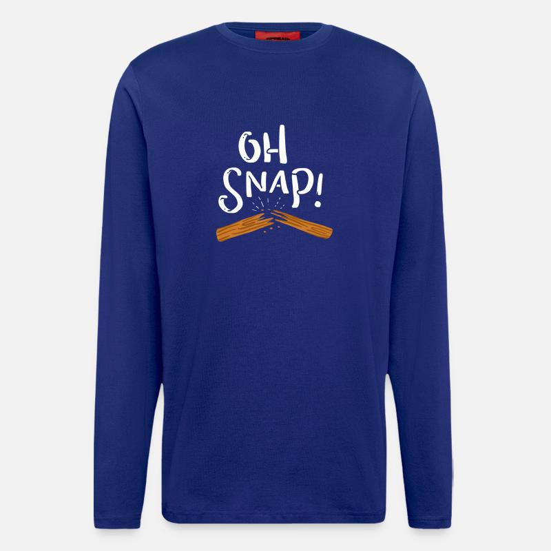 Oh snap! Durchgebrochen - Langarmshirt - made by SPREAD - Iconic Blue