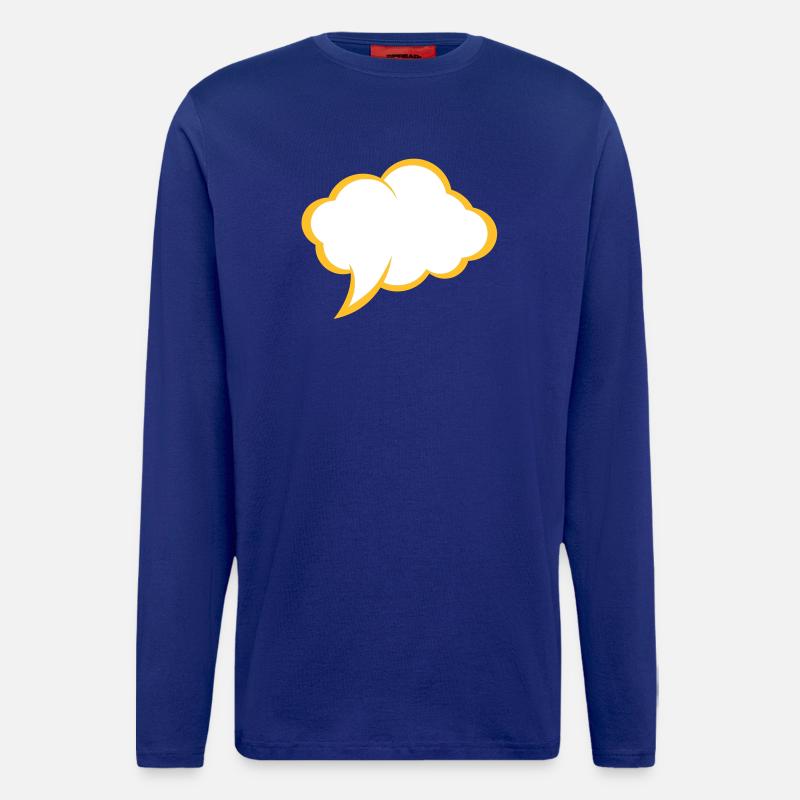 Comic speech bubble - Longsleeve - made by SPREAD  - Iconic Blue