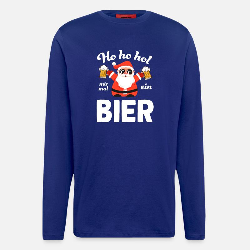 bier9 Zeichenfläche 1 - Langarmshirt - made by SPREAD  - Iconic Blue