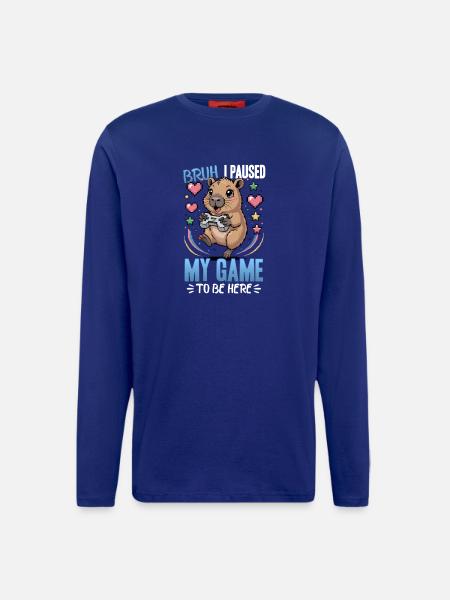 Capybara Gamer Gaming - Longsleeve - made by SPREAD - Iconic Blue