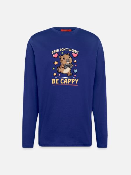 Capybara Gamer Gaming - Longsleeve - made by SPREAD  - Iconic Blue