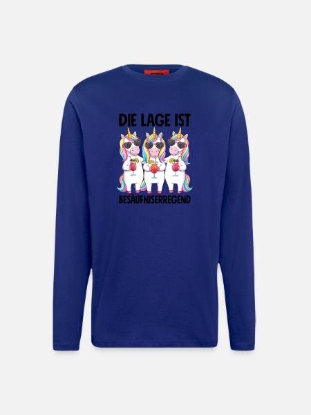 The situation is drunkenness - Longsleeve - made by SPREAD  - Iconic Blue