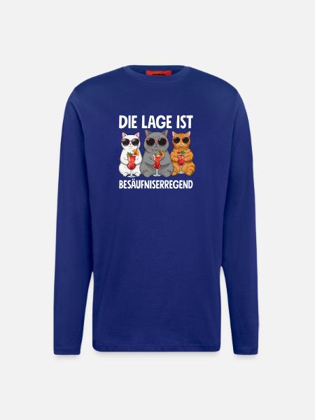 The situation is drunkenness - Longsleeve - made by SPREAD  - Iconic Blue