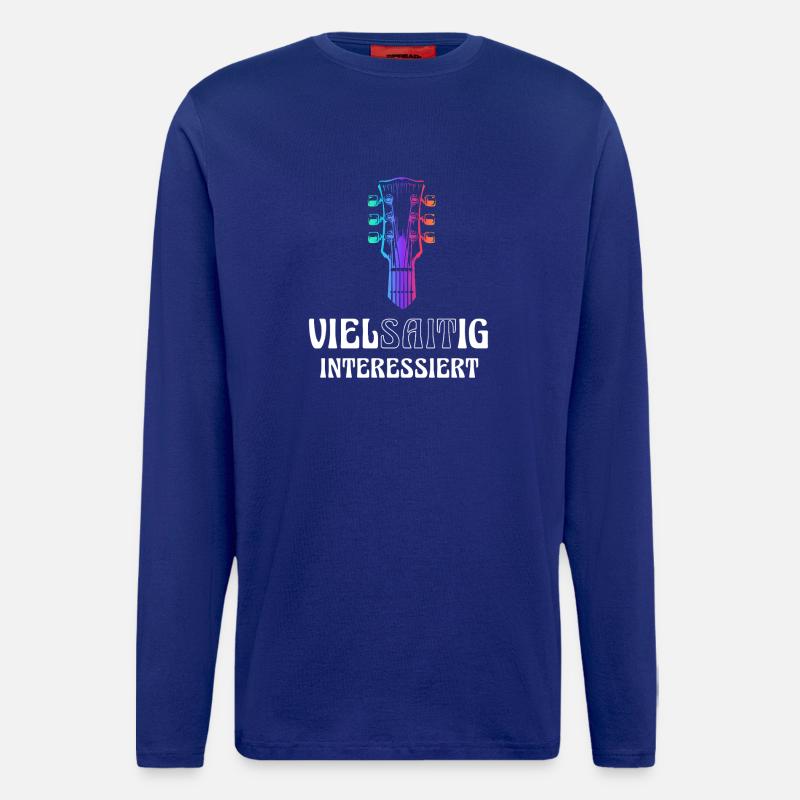 Guitar multi-stringed interested - Longsleeve - made by SPREAD  - Iconic Blue
