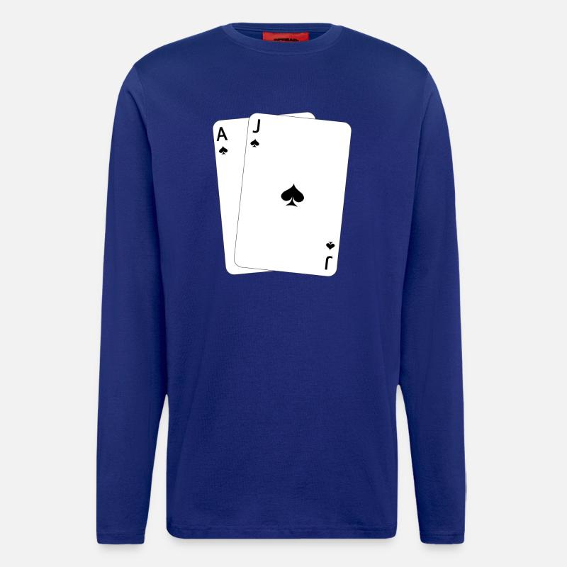Blackjack AJ - Langarmshirt - made by SPREAD  - Iconic Blue