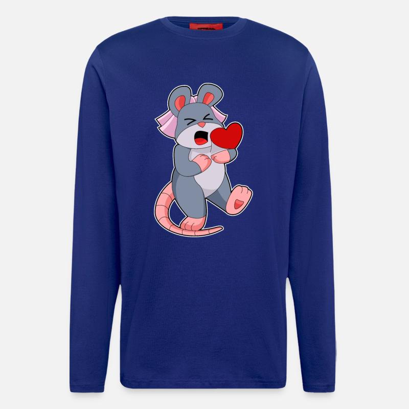 Mouse Bride Veil Wedding - Longsleeve - made by SPREAD  - Iconic Blue