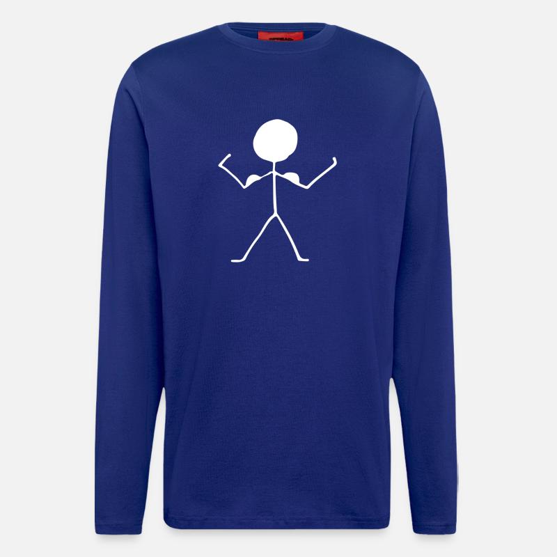 Strichmännchen - Langarmshirt - made by SPREAD  - Iconic Blue