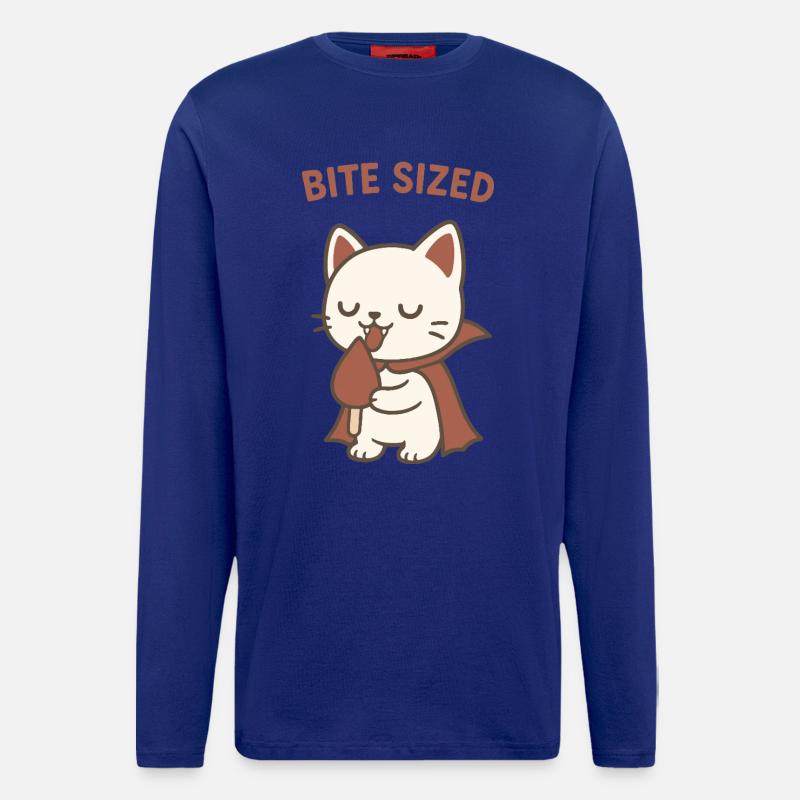 Bite Sized Kitty Popsicle - Longsleeve - made by SPREAD  - Iconic Blue
