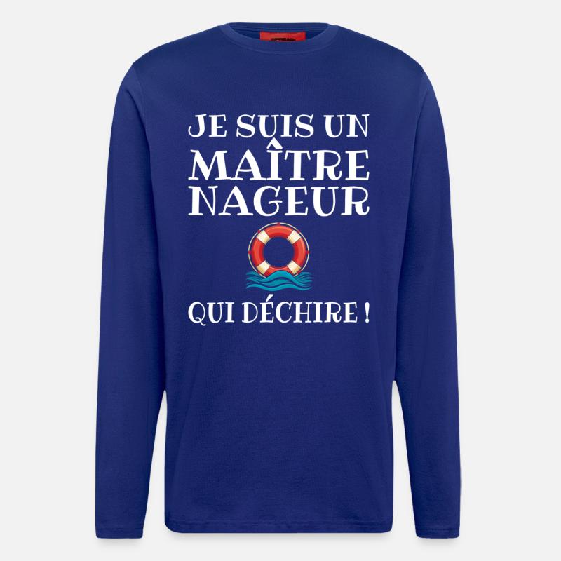 MNS Rettungsschwimmer, der weint - Langarmshirt - made by SPREAD - Iconic Blue