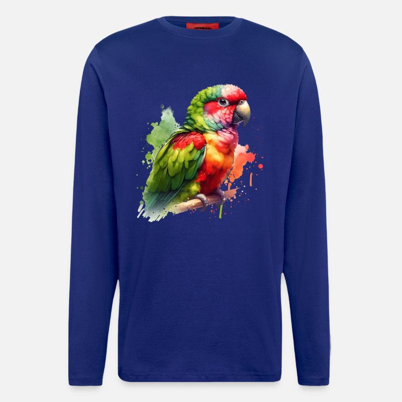 Alexandrasittich Geschenk - Langarmshirt - made by SPREAD  - Iconic Blue