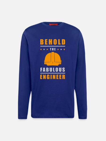 Fabulous Engineer Helmet - Longsleeve - made by SPREAD  - Iconic Blue