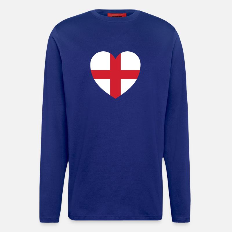 Herz von England - Langarmshirt - made by SPREAD  - Iconic Blue