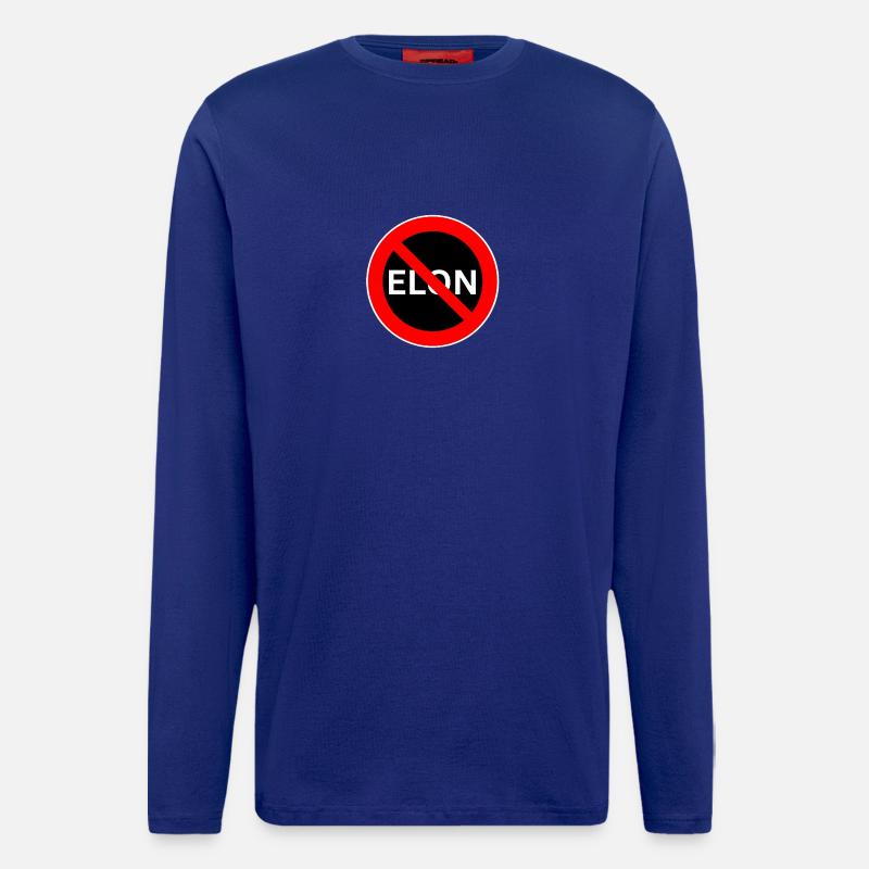 F*ck Elon - Langarmshirt - made by SPREAD  - Iconic Blue