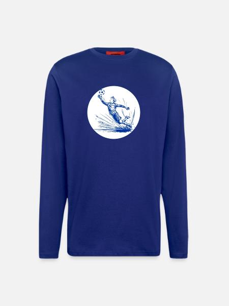 Goalkeeper (blue and white) - Longsleeve - made by SPREAD - Iconic Blue