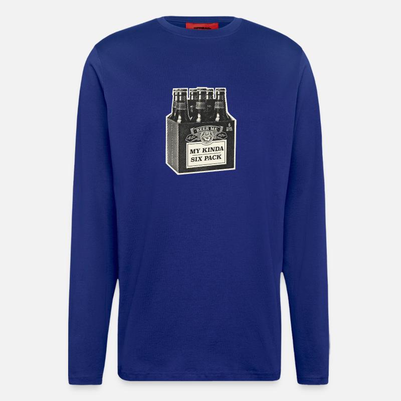 Mon Kinda Six Pack - Manches longues bio décontracté fabriqué en UE - Iconic Blue