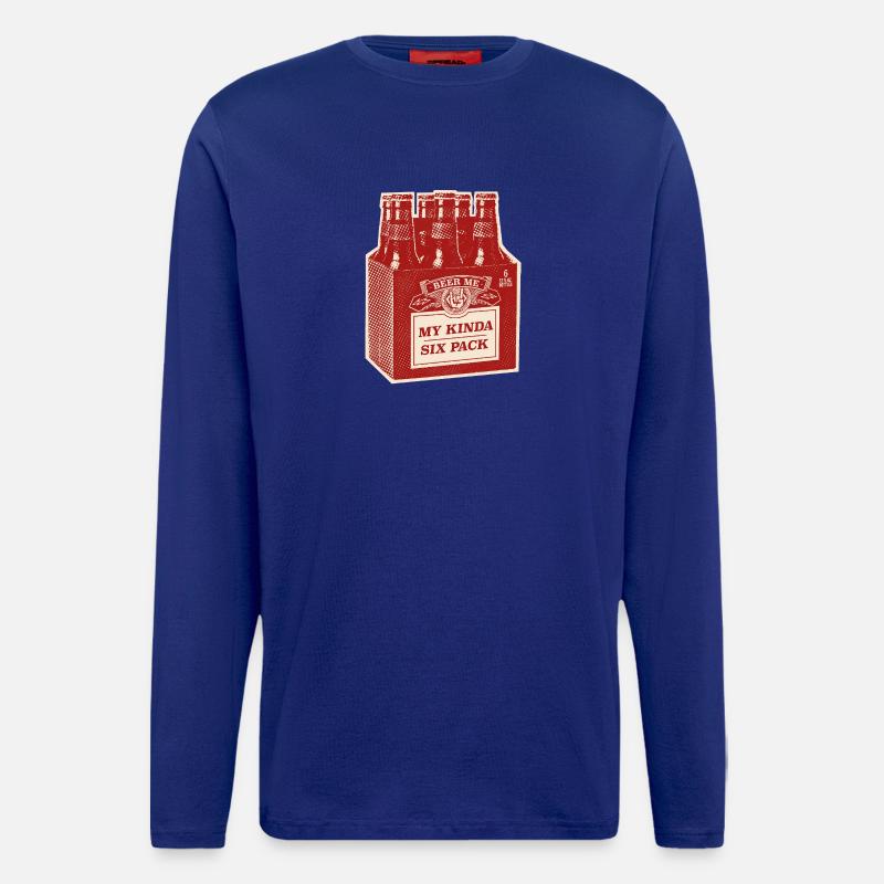 Pack de six édition rouge - Manches longues bio décontracté fabriqué en UE - Iconic Blue
