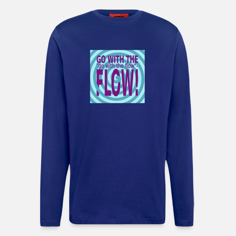 GO with the FLOW! - Langarmshirt - made by SPREAD  - Iconic Blue