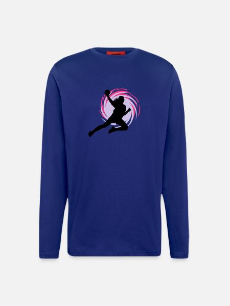 Eddy handball - Manches longues bio décontracté fabriqué en UE - Iconic Blue