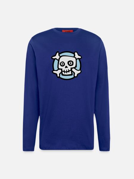 comic_skull_072011_b_3c - Langarmshirt - made by SPREAD  - Iconic Blue
