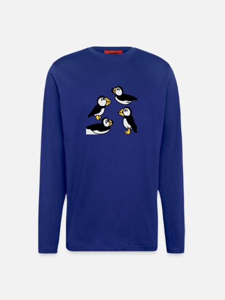 Family of Puffins - Longsleeve - made by SPREAD  - Iconic Blue