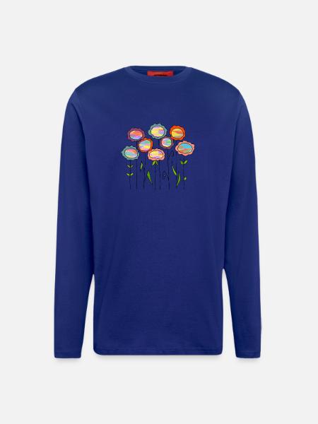 Flowers - Longsleeve - made by SPREAD  - Iconic Blue