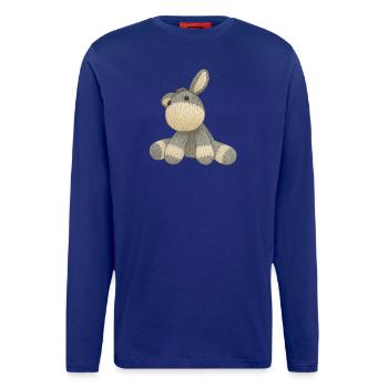 Strick Esel Emil - Langarmshirt - made by SPREAD  - Iconic Blue - Vorne