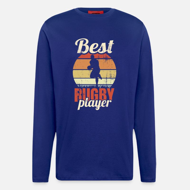 Best Rugby Player - Langarmshirt - made by SPREAD  - Iconic Blue