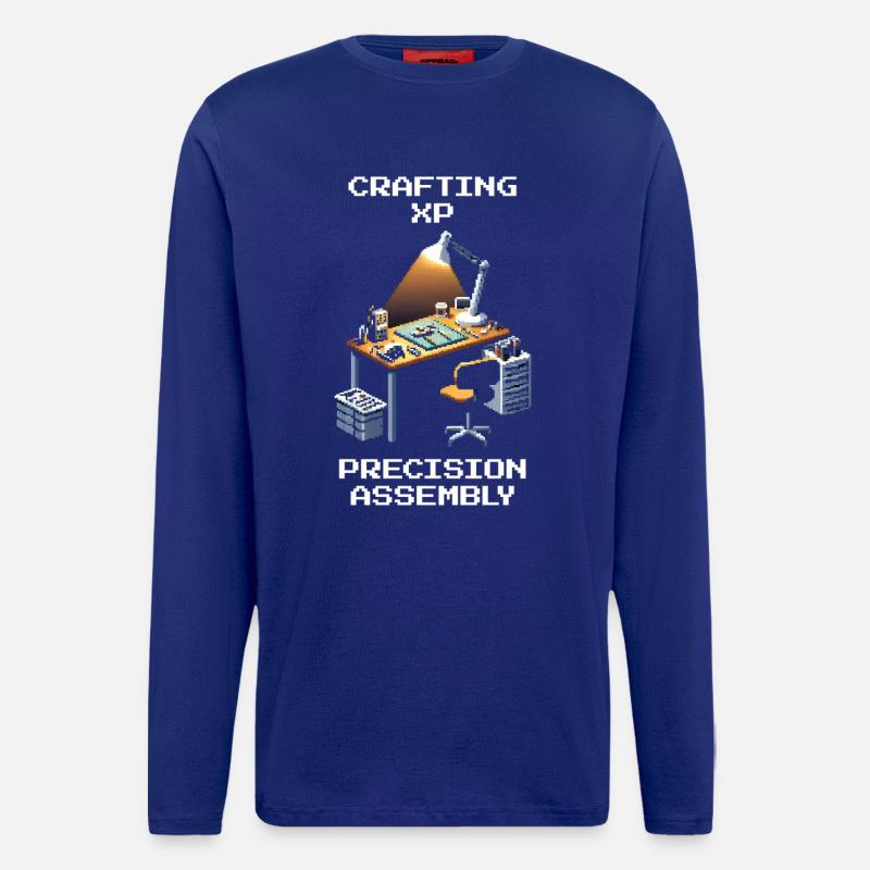 Crafting XP: Präzisionsbau | Modellbau - Langarmshirt - made by SPREAD  - Iconic Blue