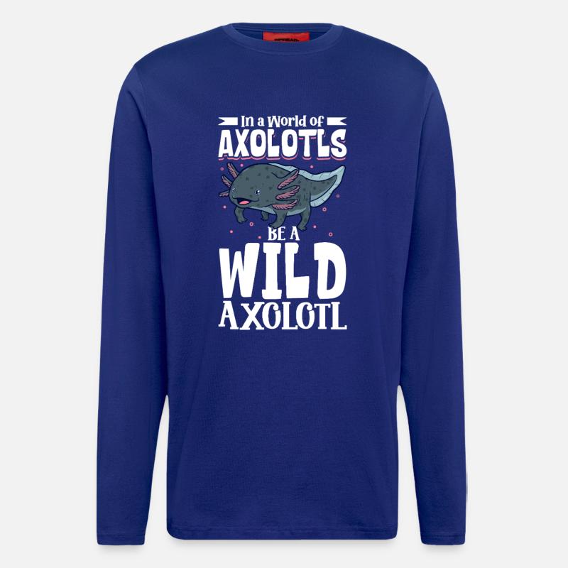 Be a Wild Axolotl - Longsleeve - made by SPREAD  - Iconic Blue