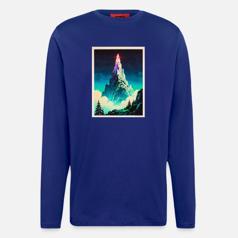 A Beacon Above the Clouds - Longsleeve - made by SPREAD  - Iconic Blue