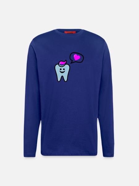 zahn punk zahnarzt dentist - Longsleeve - made by SPREAD - Iconic Blue